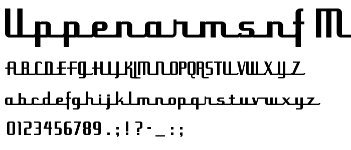 UppenArmsNF Medium font